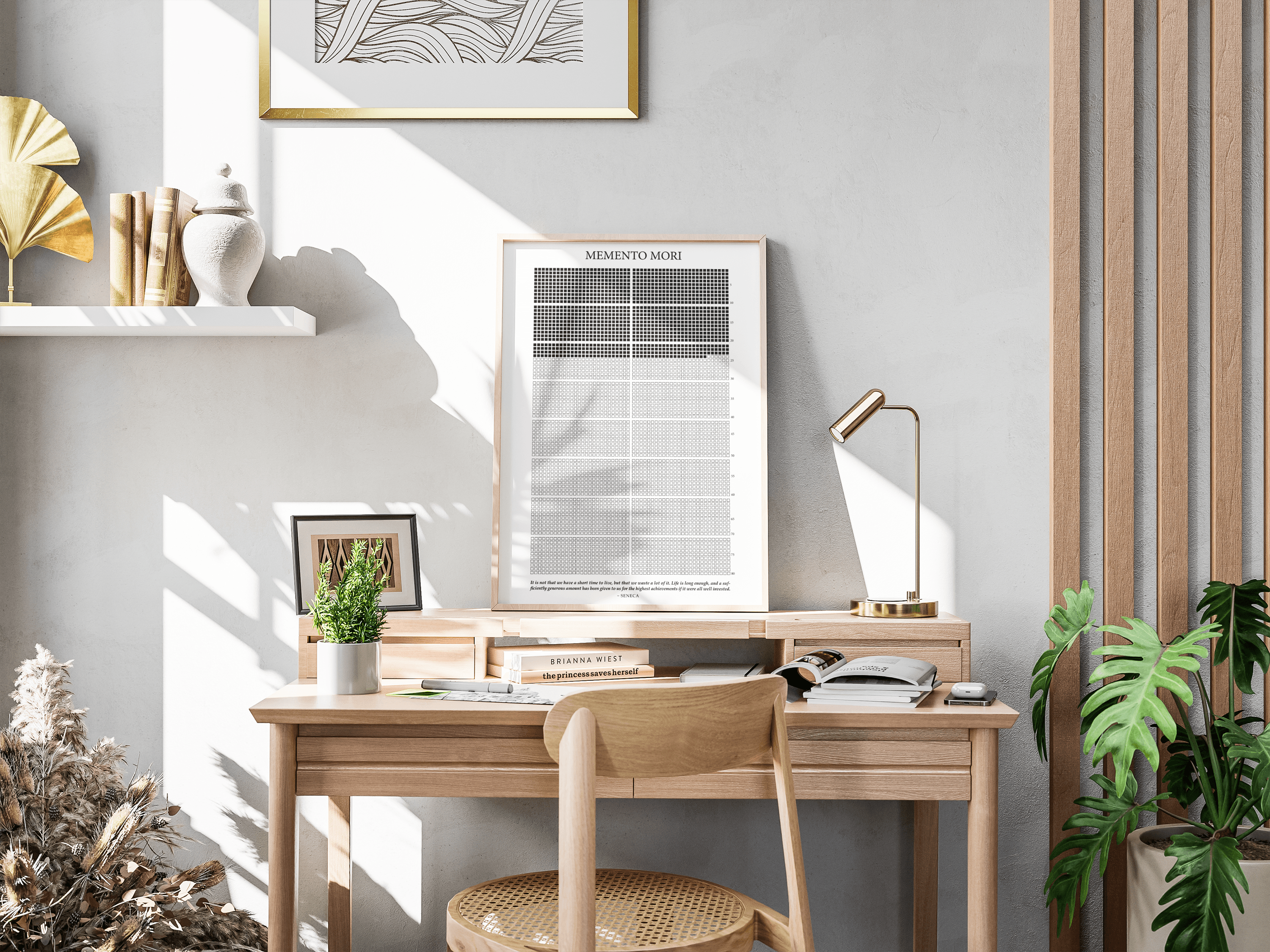 Memento Mori Life Calendar (FRAMED)
