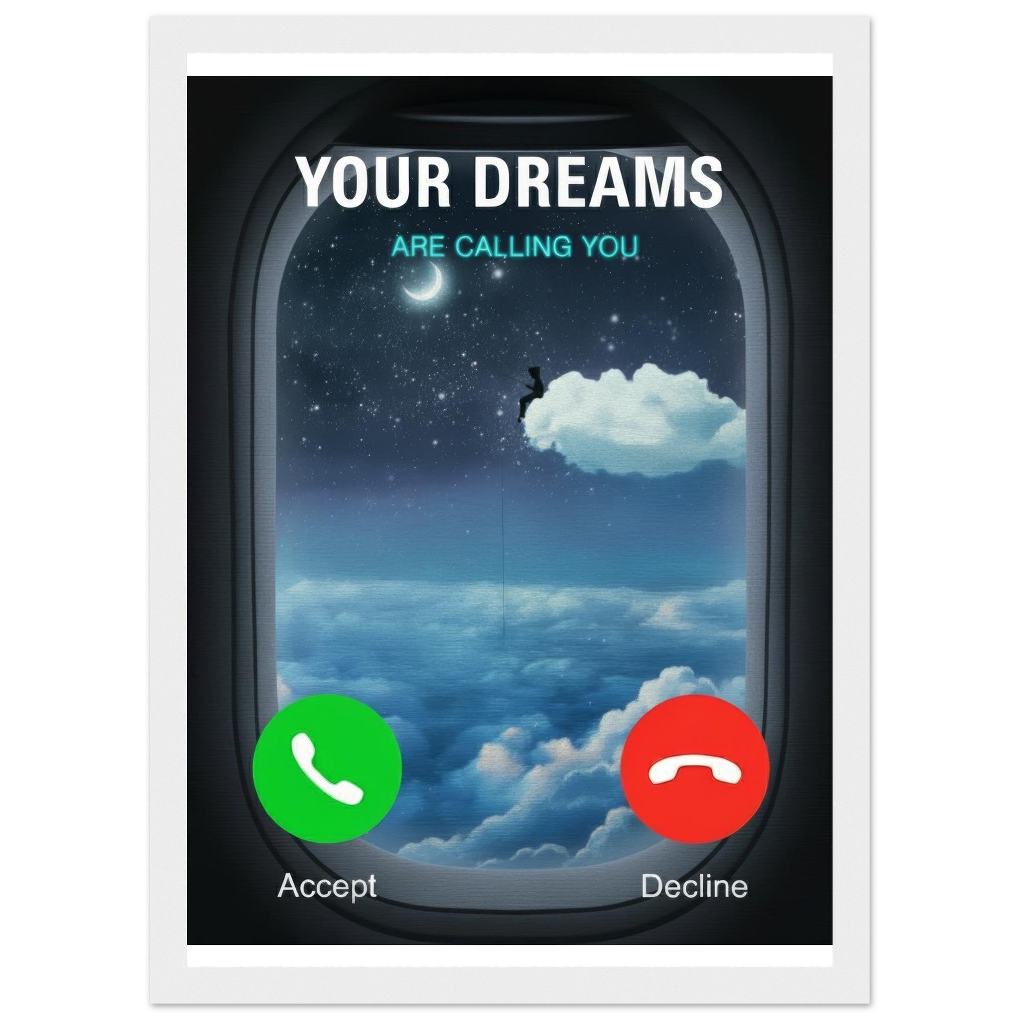 Your Dreams Are Calling You | Framed Poster - DreamBrothers