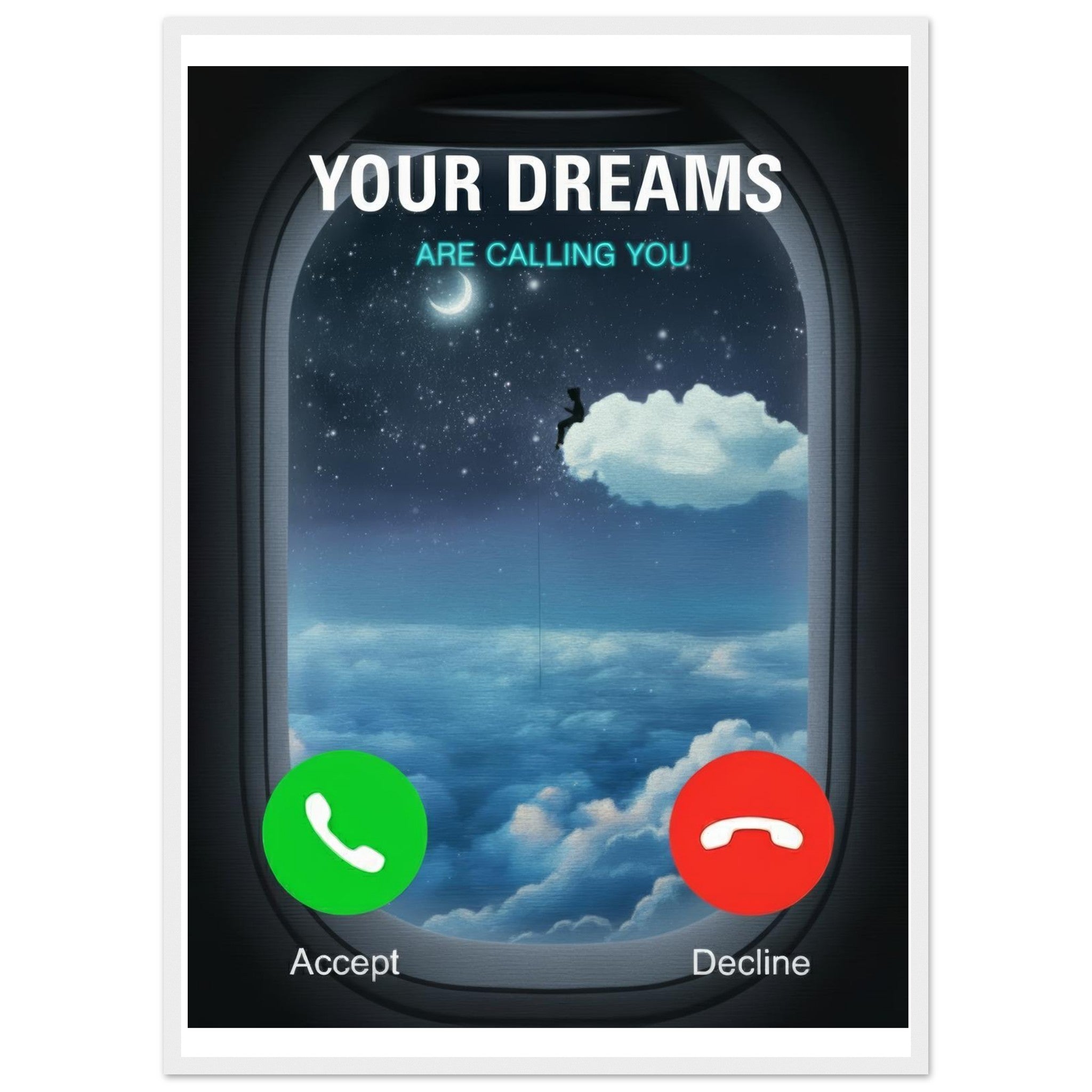 Your Dreams Are Calling You | Framed Poster - DreamBrothers