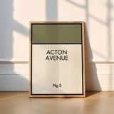 Custom Monopoly Style Address Print -  New Home Gift
