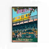 Berlin Burgermeister Vintage Poster - Retro 90s Kreuzberg U-Bahn Wall Art