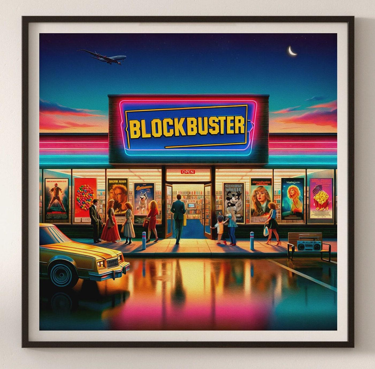 Blockbuster Movie Decor x Steamboat Willie Mickey | Poster - DreamBrothers