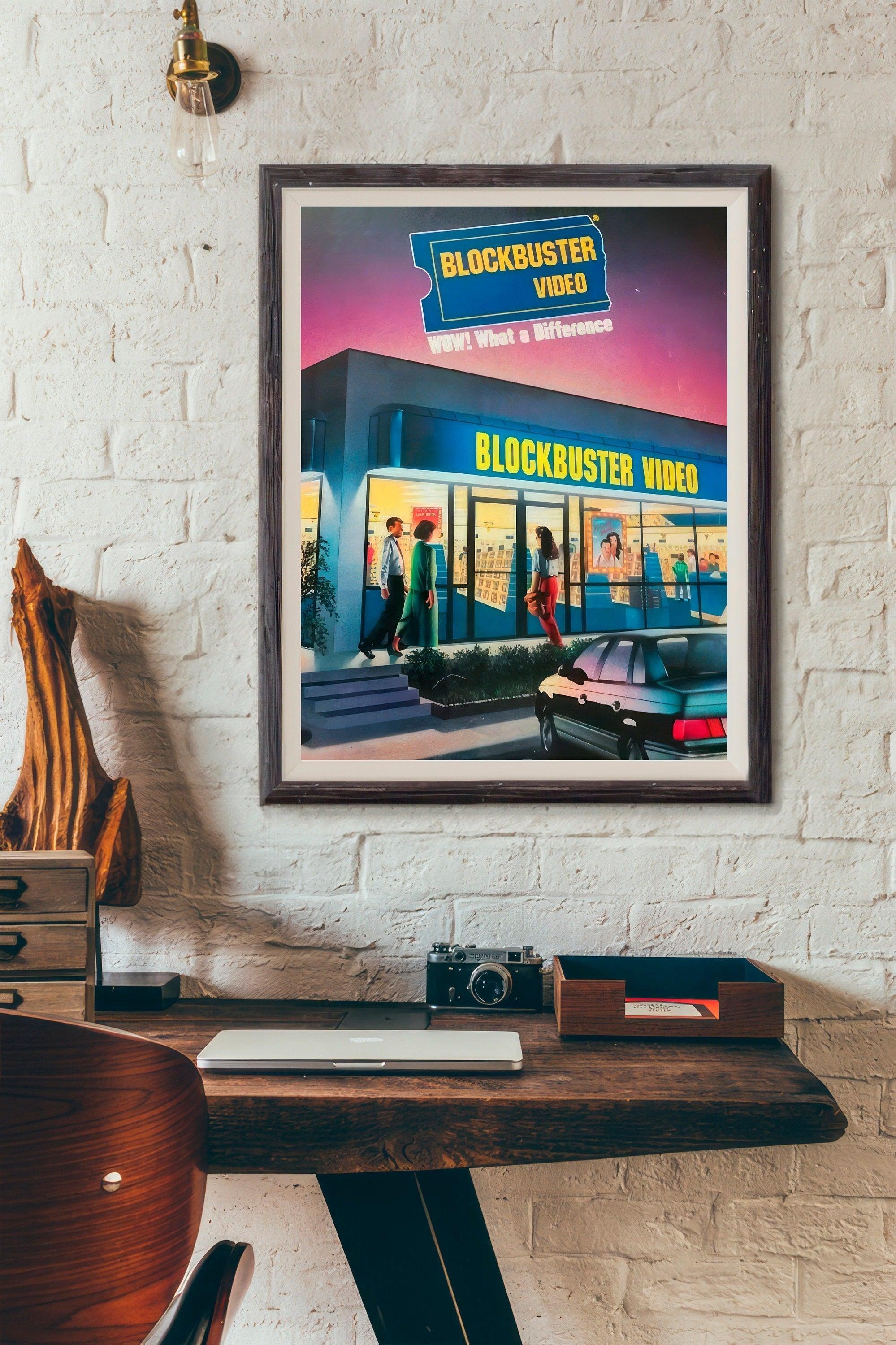 Blockbuster Video Retro Ad | Framed Poster - DreamBrothers
