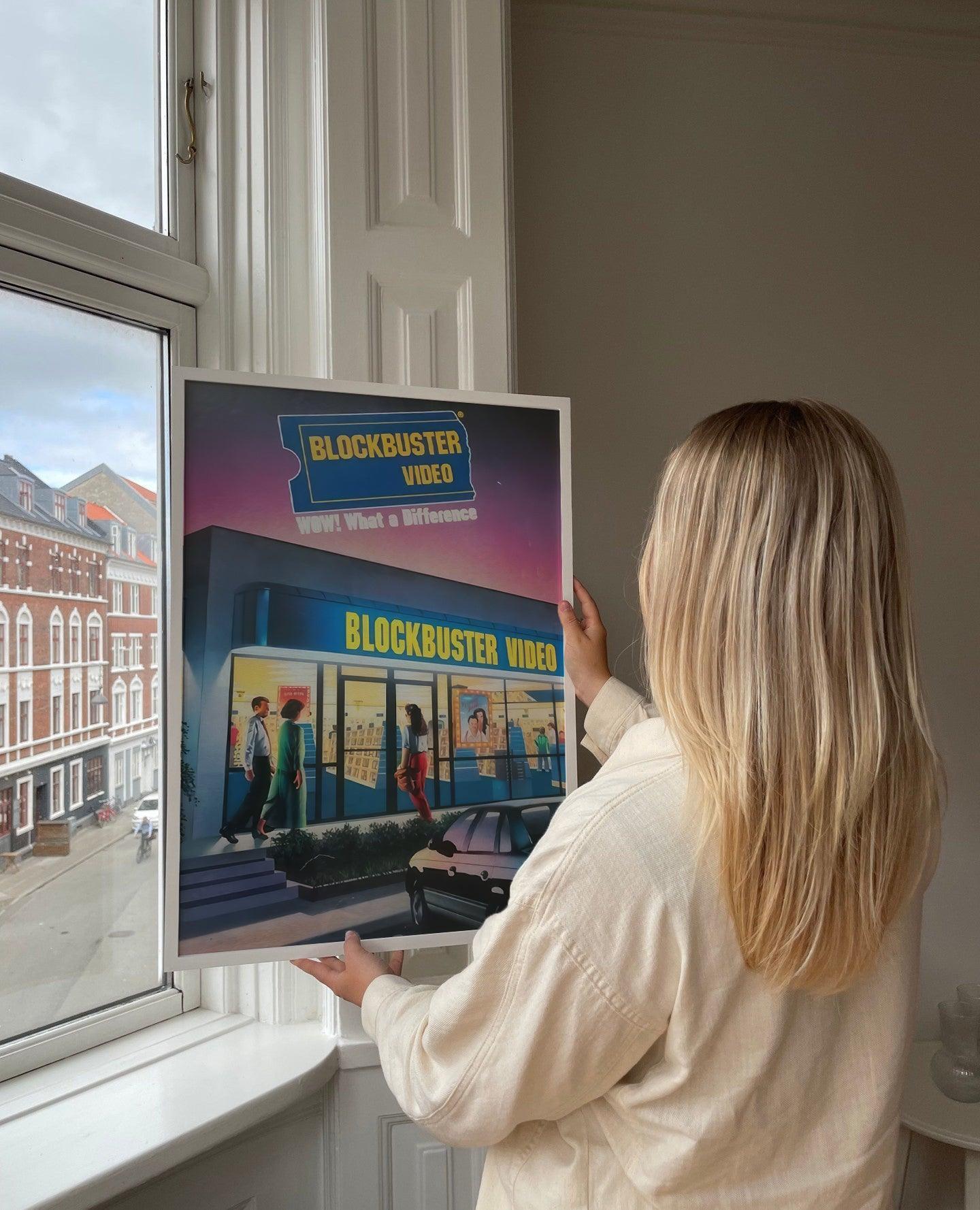 Blockbuster Video Retro Ad | Framed Poster - DreamBrothers