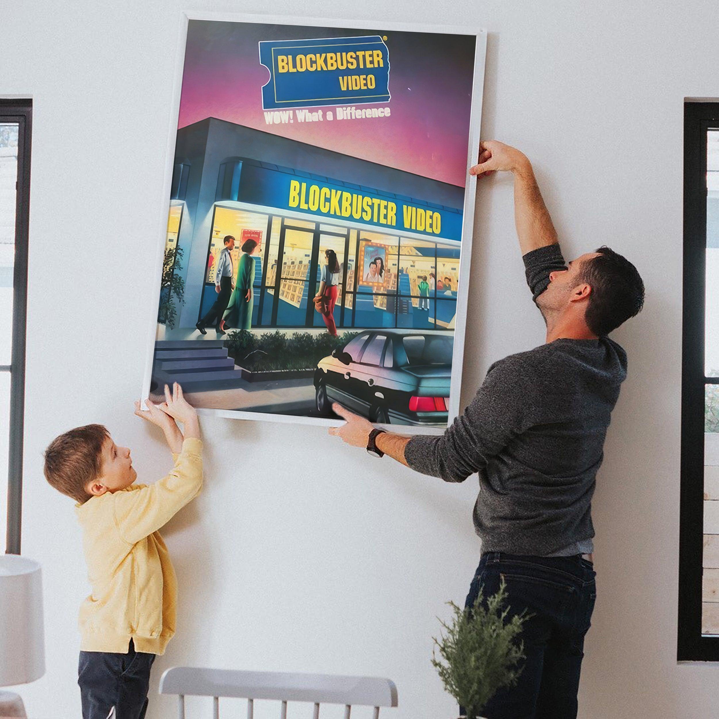 Blockbuster Video Retro Ad | Framed Poster - DreamBrothers