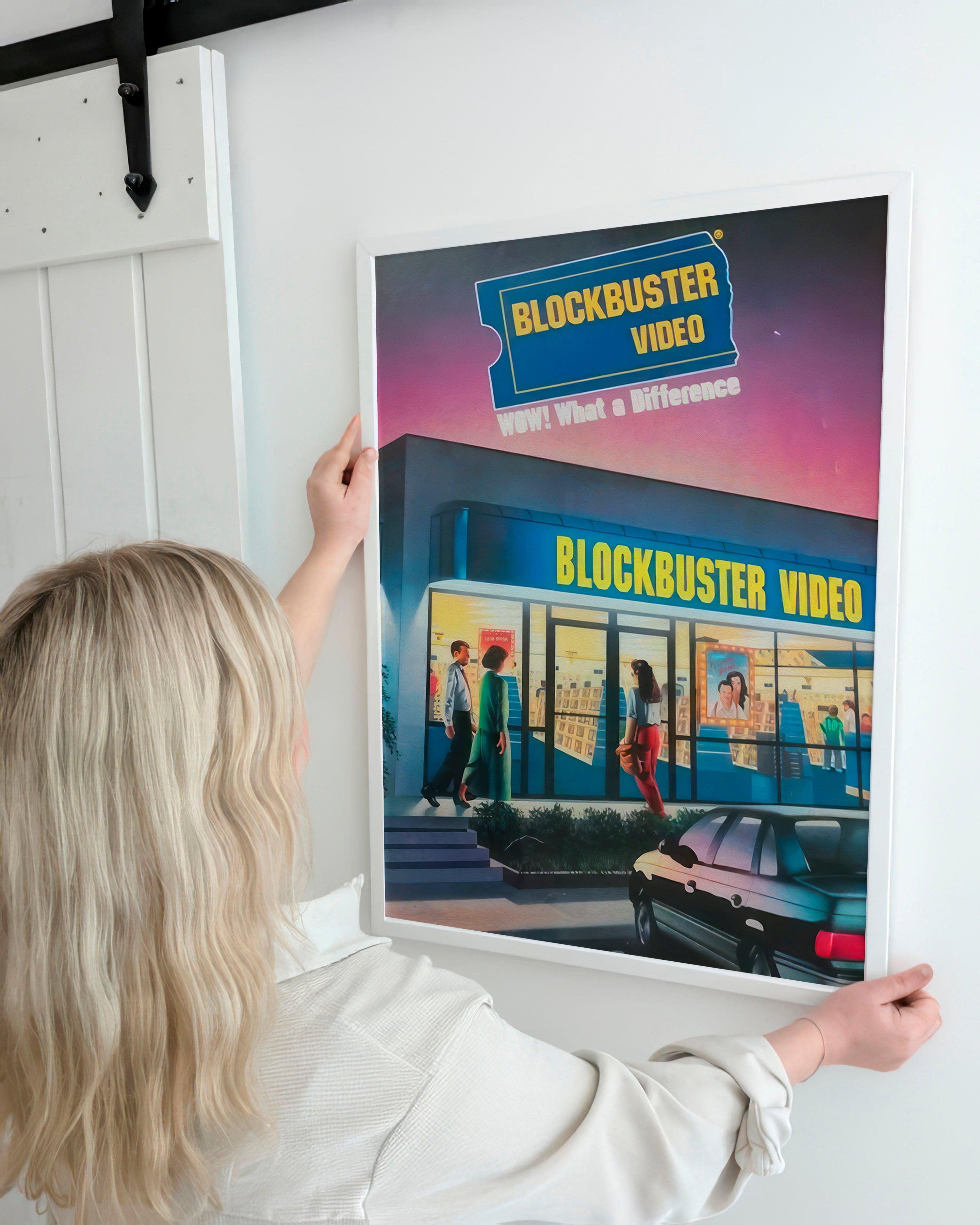 Blockbuster Video Retro Ad | Framed Poster - DreamBrothers