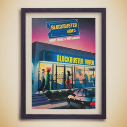 Blockbuster Video Retro Ad | Framed Poster