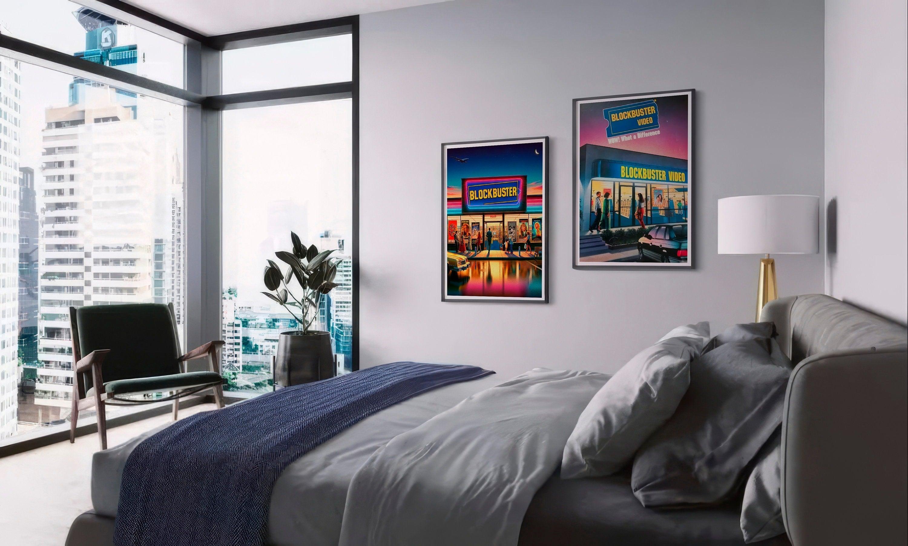 Blockbuster Video Retro Ad | Framed Poster - DreamBrothers