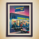 Blockbuster Video Retro Ad | Framed Poster