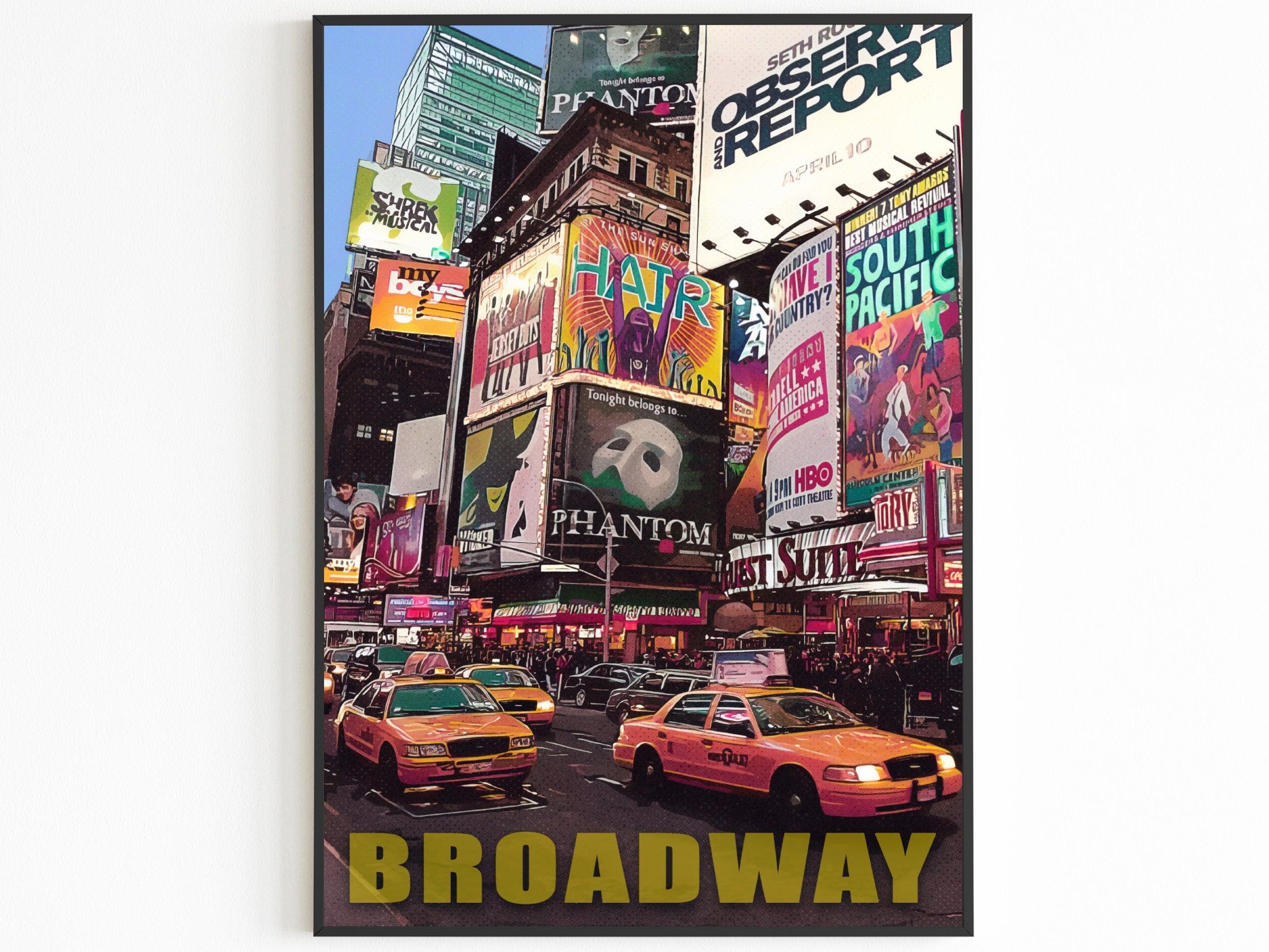 Broadway Times Square Retro Print - DreamBrothers