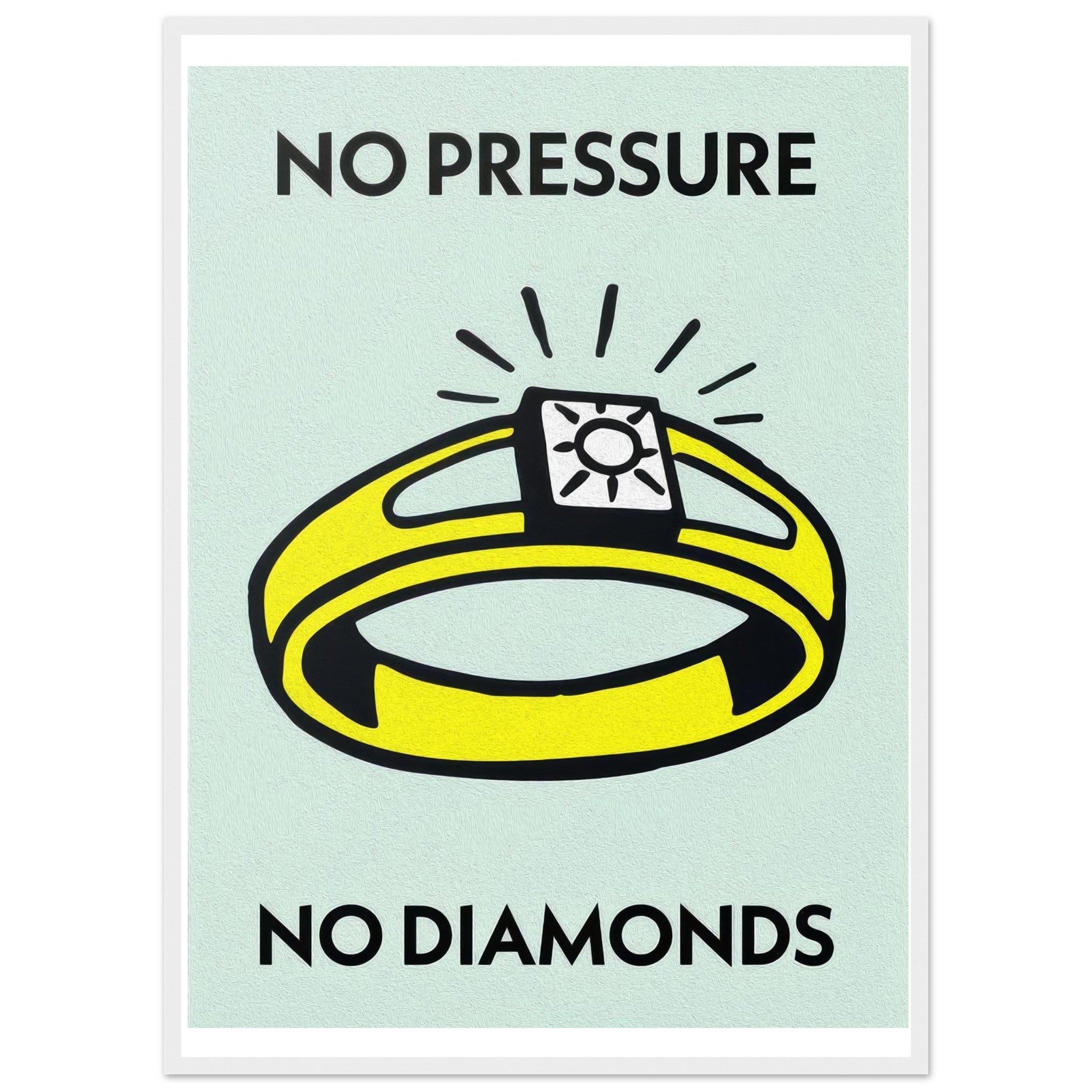 No pressure no diamonds | Framed Poster - DreamBrothers