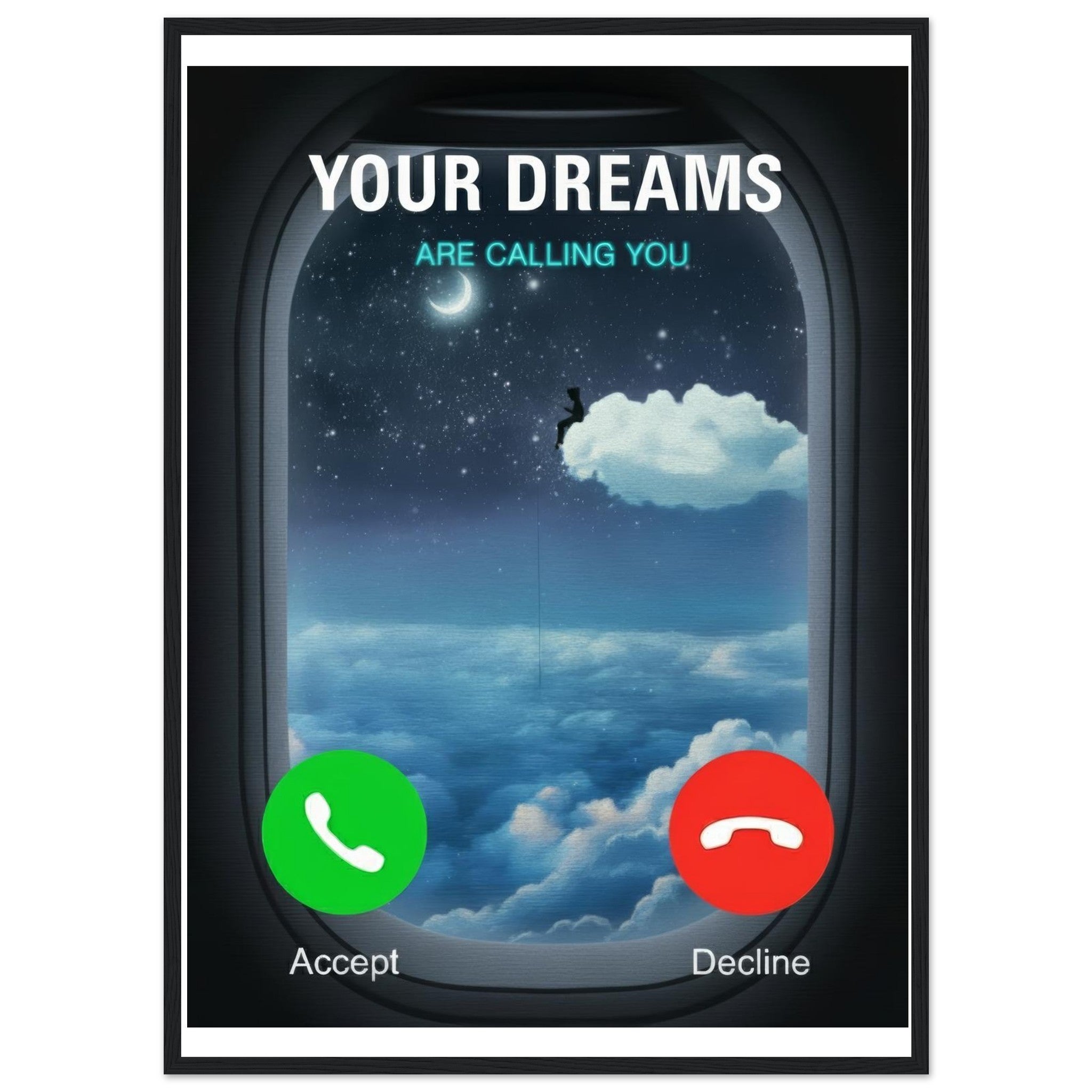 Your Dreams Are Calling You | Framed Poster - DreamBrothers