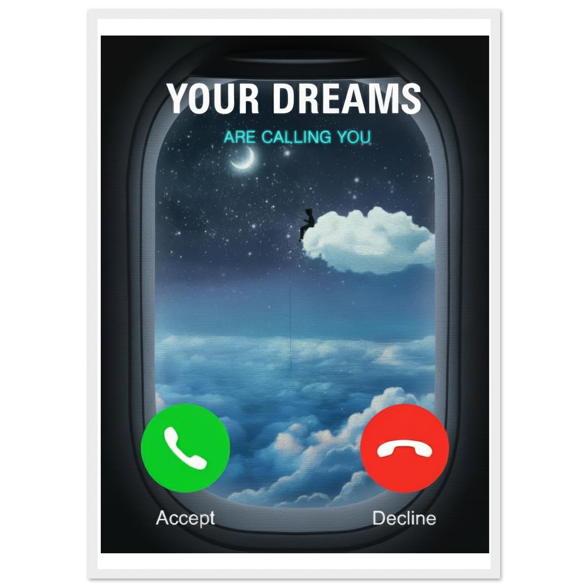 Your Dreams Are Calling You | Framed Poster - DreamBrothers