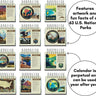 National Parks Perpetual Calendar, 365 Day Desk Calendar, Mini Decor Quotes, Learning Nature Art, Curiosity Artwork, Fun Fact - 2025 Planner