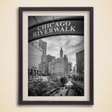 Foto d'epoca del lungofiume di Chicago | Poster