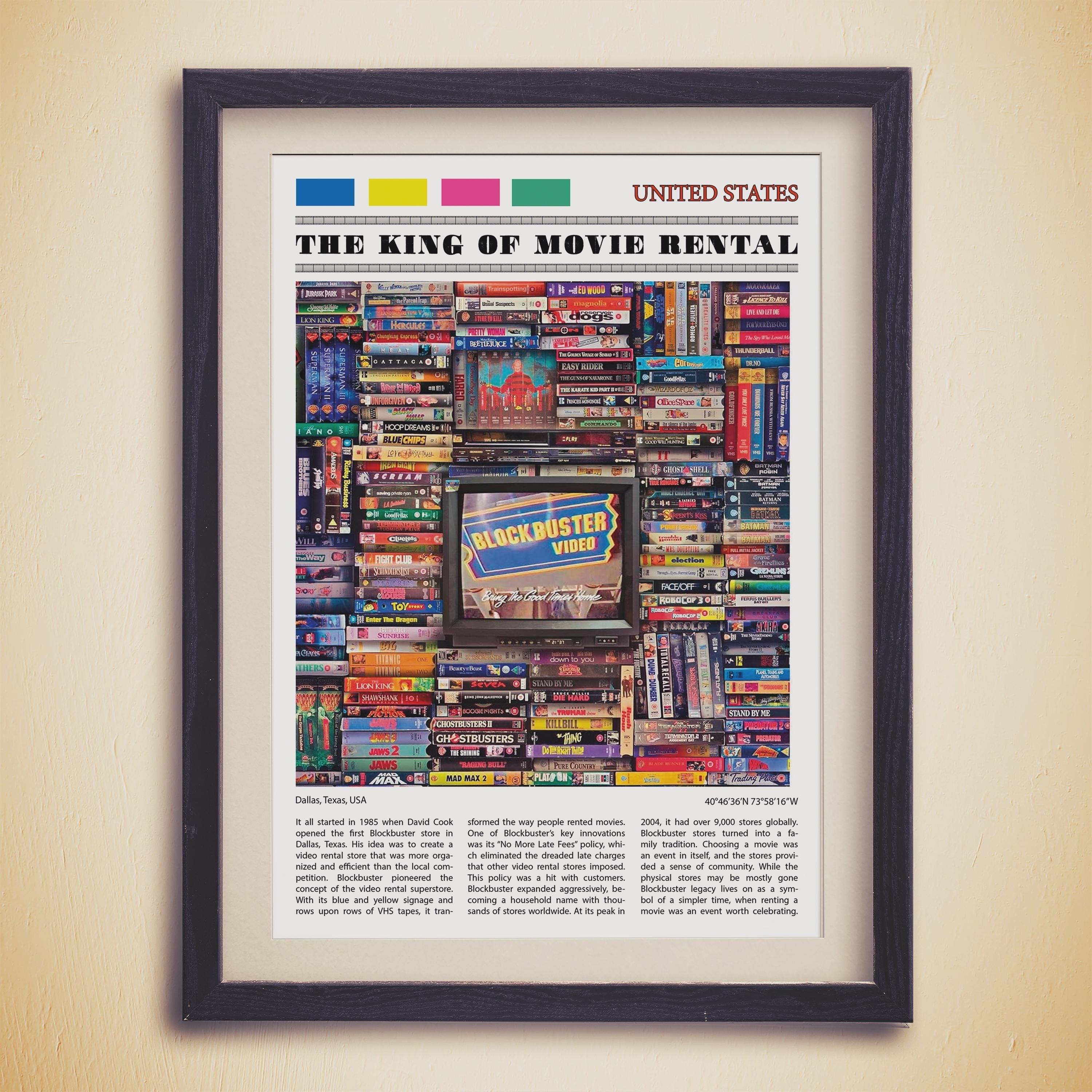 Blockbuster Video Set Of 3, 90s VHS, Film Collection Gift, Retro Movie Poster Collection, Nostalgia Collection, Aesthetic Retro Posters - DreamBrothers