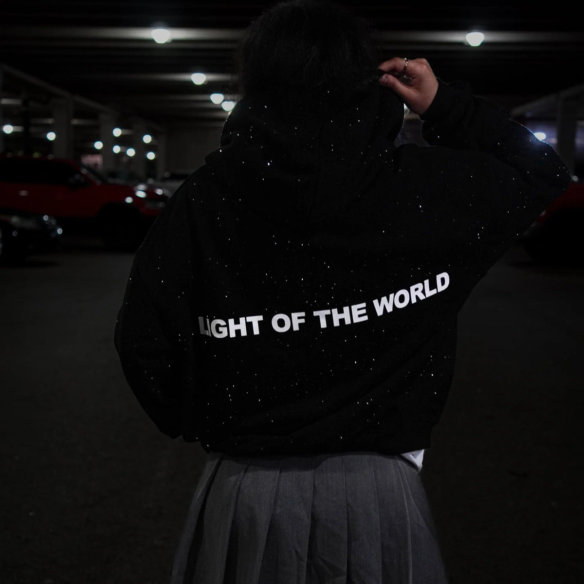 "Jesus is the light" Rhinestone Hoodie - DreamBrothers