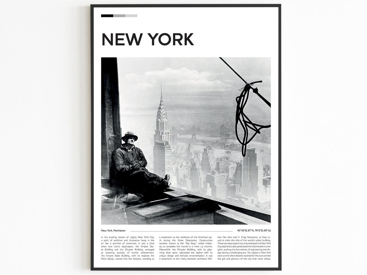 New York City Set of 3, Aesthetic Vintage Posters - DreamBrothers